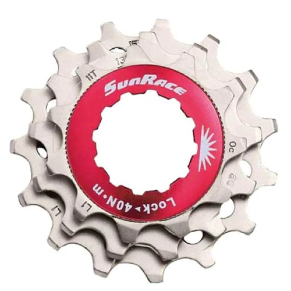 SunRace SPCS11 MTB 11-Speed Cassette Lockring + Sprocket with 11-13-15 Teeth - silver