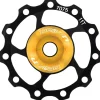 SunRace SP860 Pulley Wheel - 11 teeth - 9/10/11-speed - black / gold