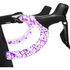 Supacaz Super Sticky Kush Splat Limited Stuurlint - White / Neon Purple
