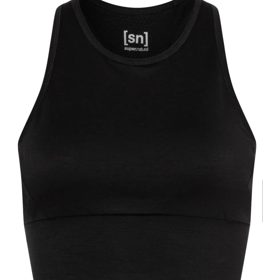 SUPER.NATURAL Liquid Flow Top Dames - Jet Black