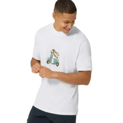 SUPER.NATURAL Racing Dachshund Bio J T-shirt voor heren - Fresh White/Various