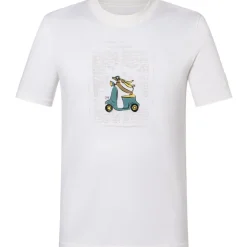 SUPER.NATURAL Racing Dachshund Bio J T-shirt voor heren - Fresh White/Various