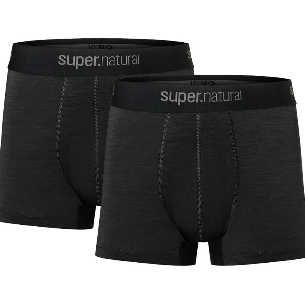 SUPER.NATURAL Tundra175 Set van 2 Boxershort Heren - Jet Black/Jet Black