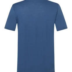 T-Shirts & Tops < SUPER.NATURAL Wander Whee T-shirt voor heren - Ocean Bue/Dried Tobacco