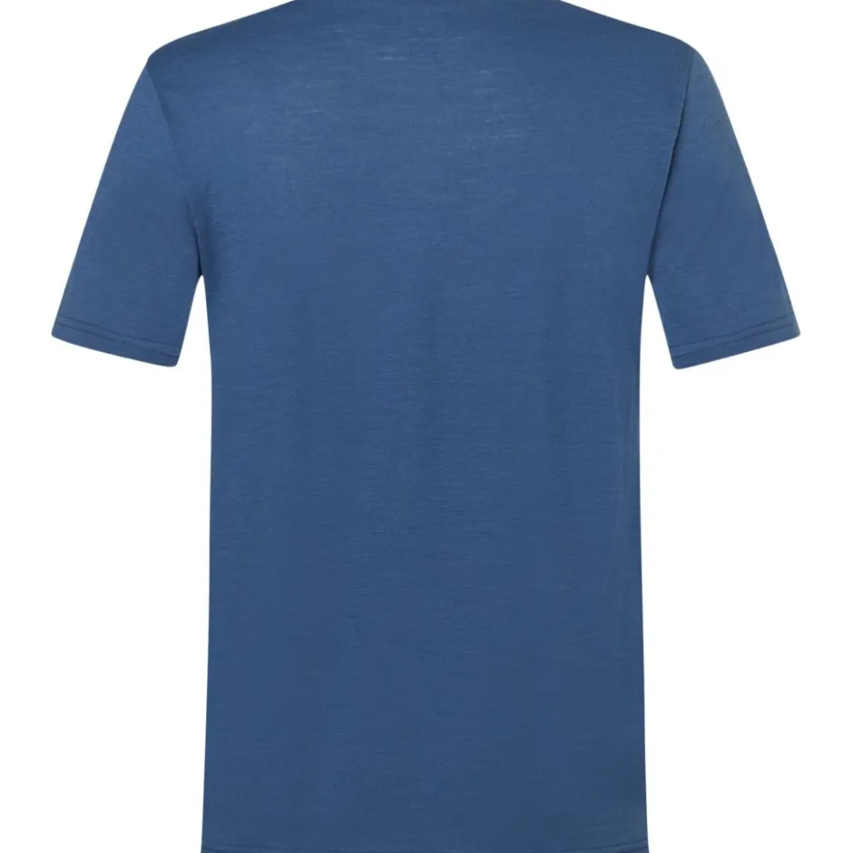 T-Shirts & Tops < SUPER.NATURAL Wander Whee T-shirt voor heren - Ocean Bue/Dried Tobacco