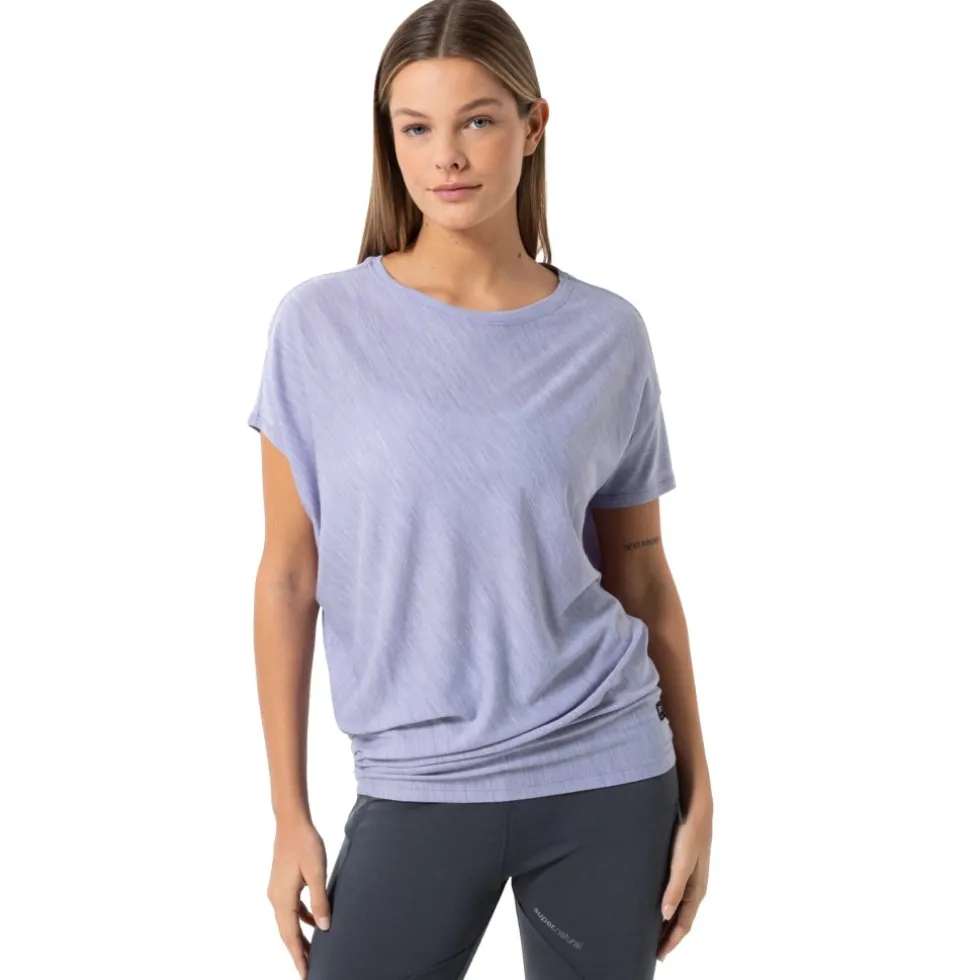 SUPER.NATURAL Yoga Loose T-Shirt Dames - Candy Melange