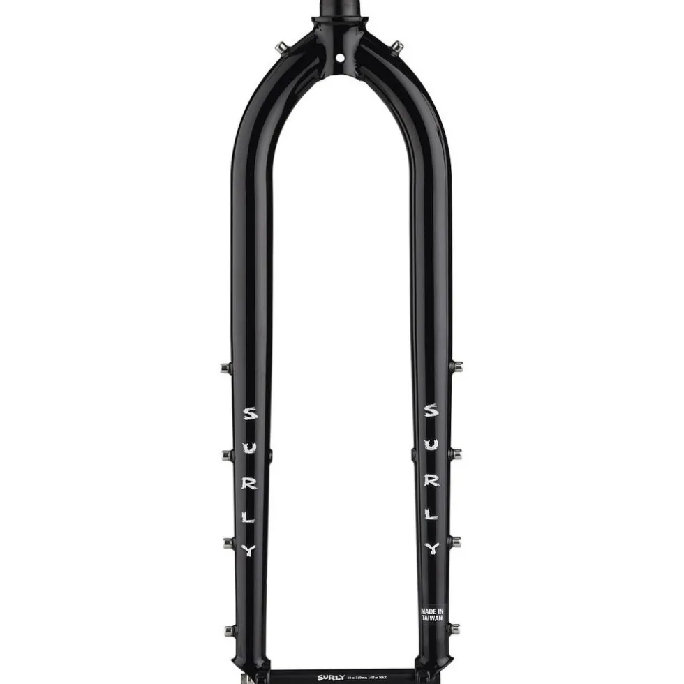 Surly Dinner 27.5+/29" Starre Voorvork | 50mm Offset | 1 1/8" Ahead | 15x110mm - zwart
