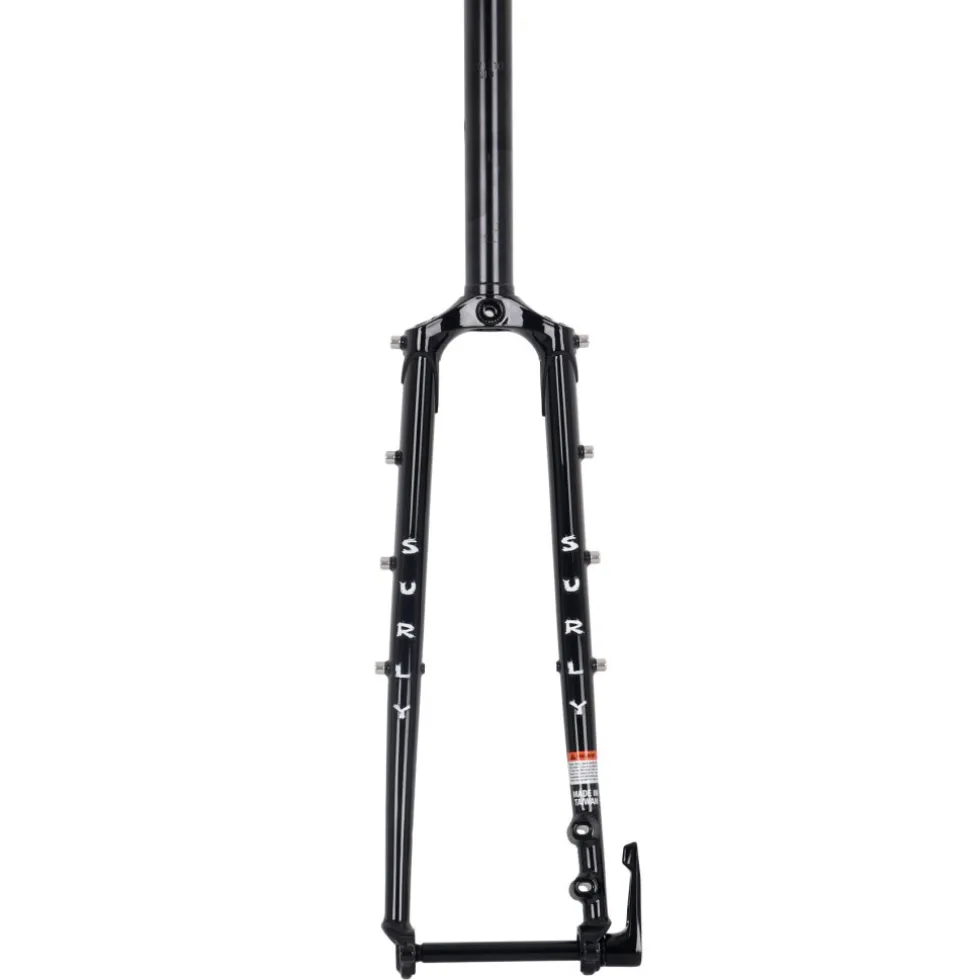 Surly Disc Trucker Starre Voorvork - 28" | 45mm | 1 1/8" Ahead | Flatmount - 12x100mm - zwart