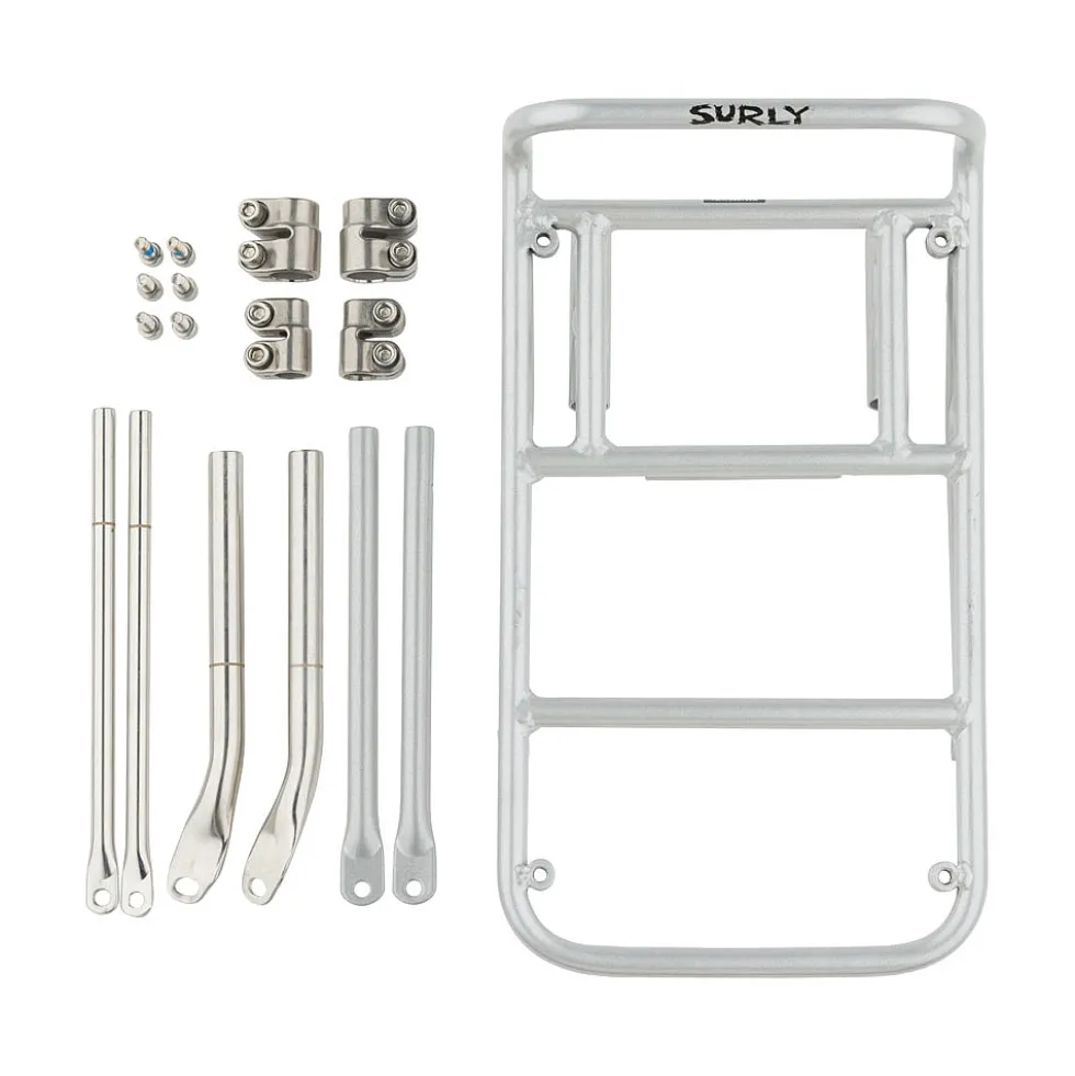 Surly 8-Pack Bagagedrager Voor 2.0 - zilver