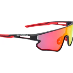 Alpine & Skibrillen < Swiss Eye Hurricane Bril - Black Matt/Red - Smoke BR Revo | 13001