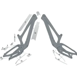 Syncros Frame Beschermingsset voor Bold Linkin 2023 - clear gloss