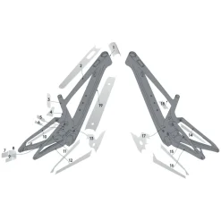 Syncros Frame Beschermingsset voor Scott Lumen e-Ride 2023 - clear matt