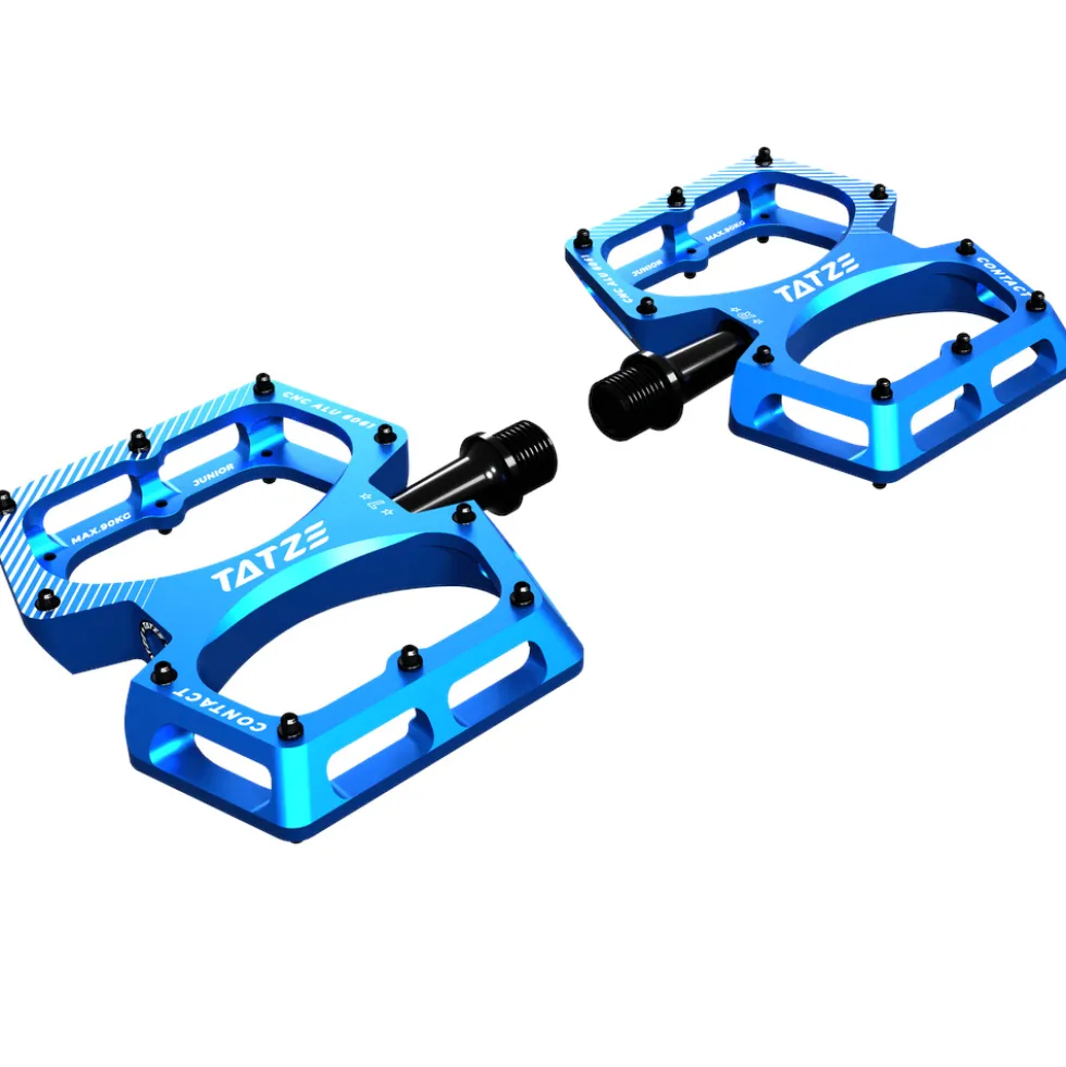 Tatze CONTACT CNC Junior Platformpedalen - blauw