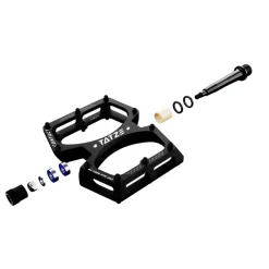 Tatze CONTACT CNC Junior Platformpedalen - rood