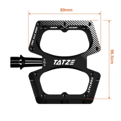 Tatze CONTACT CNC Junior Platformpedalen - oranje