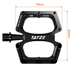 Platformpedalen < Tatze CONTACT CNC Kids Platformpedalen - blauw