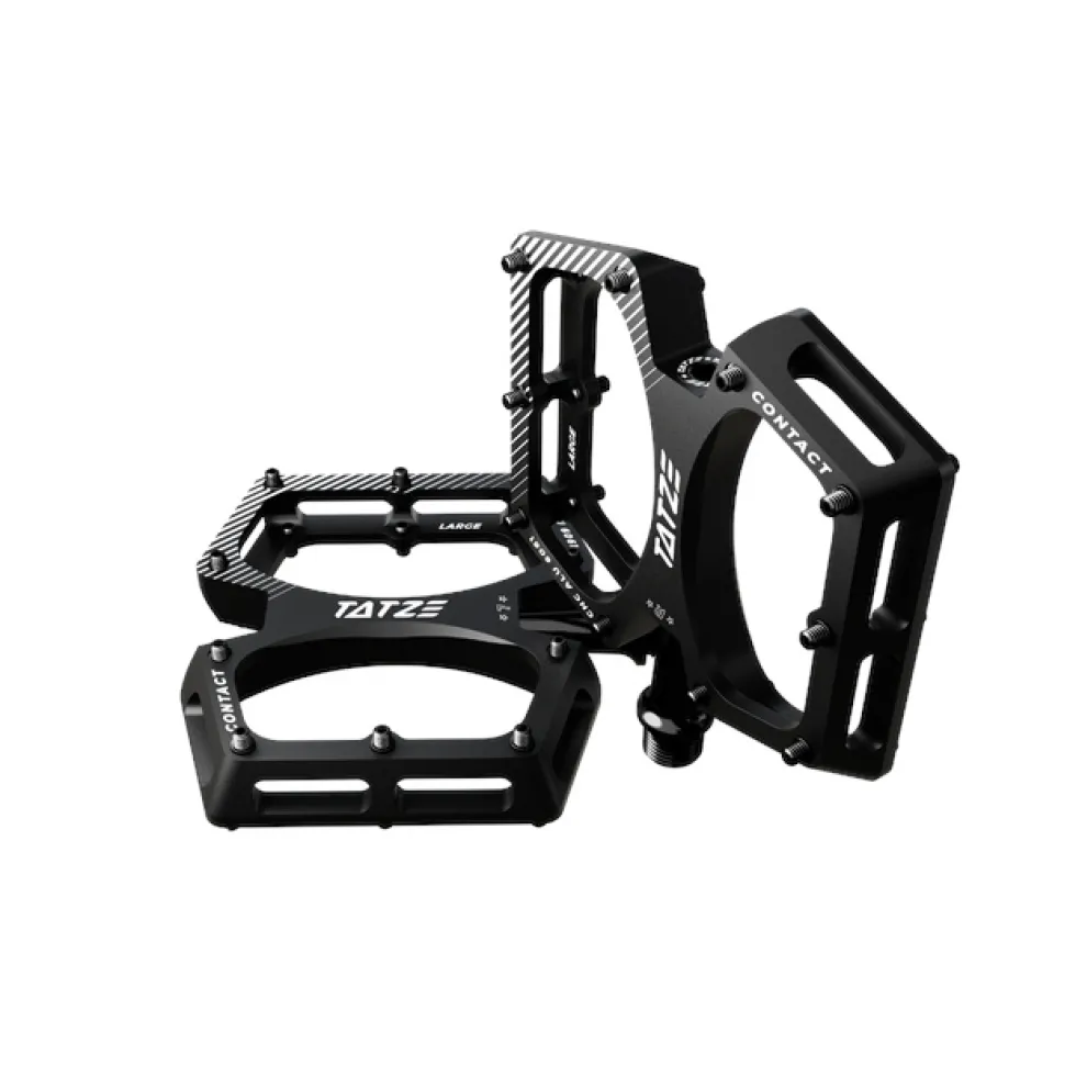 Tatze CONTACT CNC Large Platformpedalen - zwart