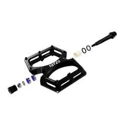 Tatze CONTACT CNC Large Platformpedalen - zwart