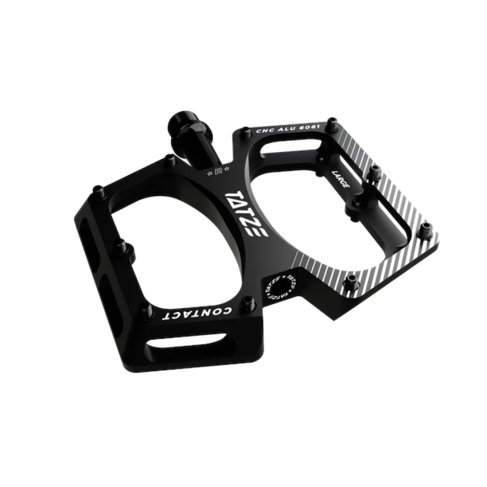 Tatze CONTACT CNC Large Platformpedalen - zwart