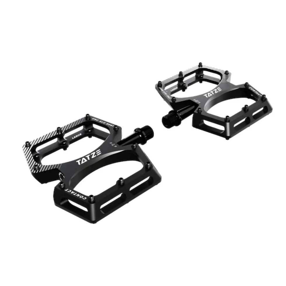 Tatze CONTACT CNC Large Platformpedalen - zwart