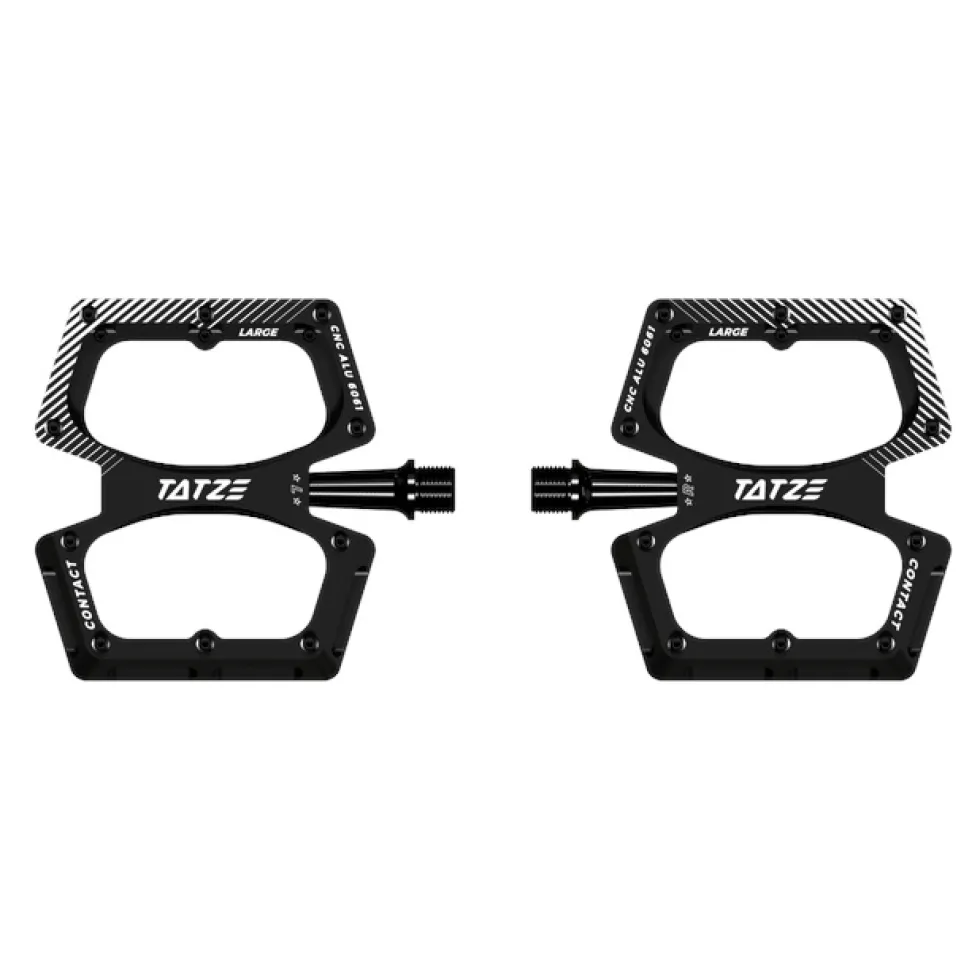 Tatze CONTACT CNC Large Platformpedalen - zwart
