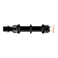 Tatze CONTACT CNC Large Platformpedalen - zwart