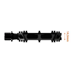 Tatze CONTACT CNC Small Platformpedalen - zwart