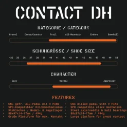 Tatze CONTACT DH Klikpedalen - oranje