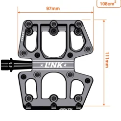 Tatze LINK Composite Platformpedalen - zwart
