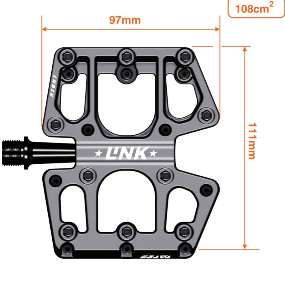 Tatze LINK Composite Platformpedalen - zwart
