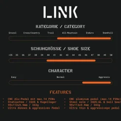 Tatze LINK Platformpedalen - zwart