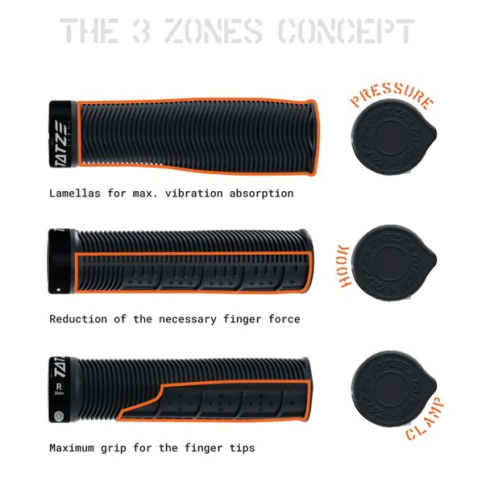 Tatze MTB SPORT Grips - black