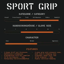Tatze MTB SPORT Grips - black