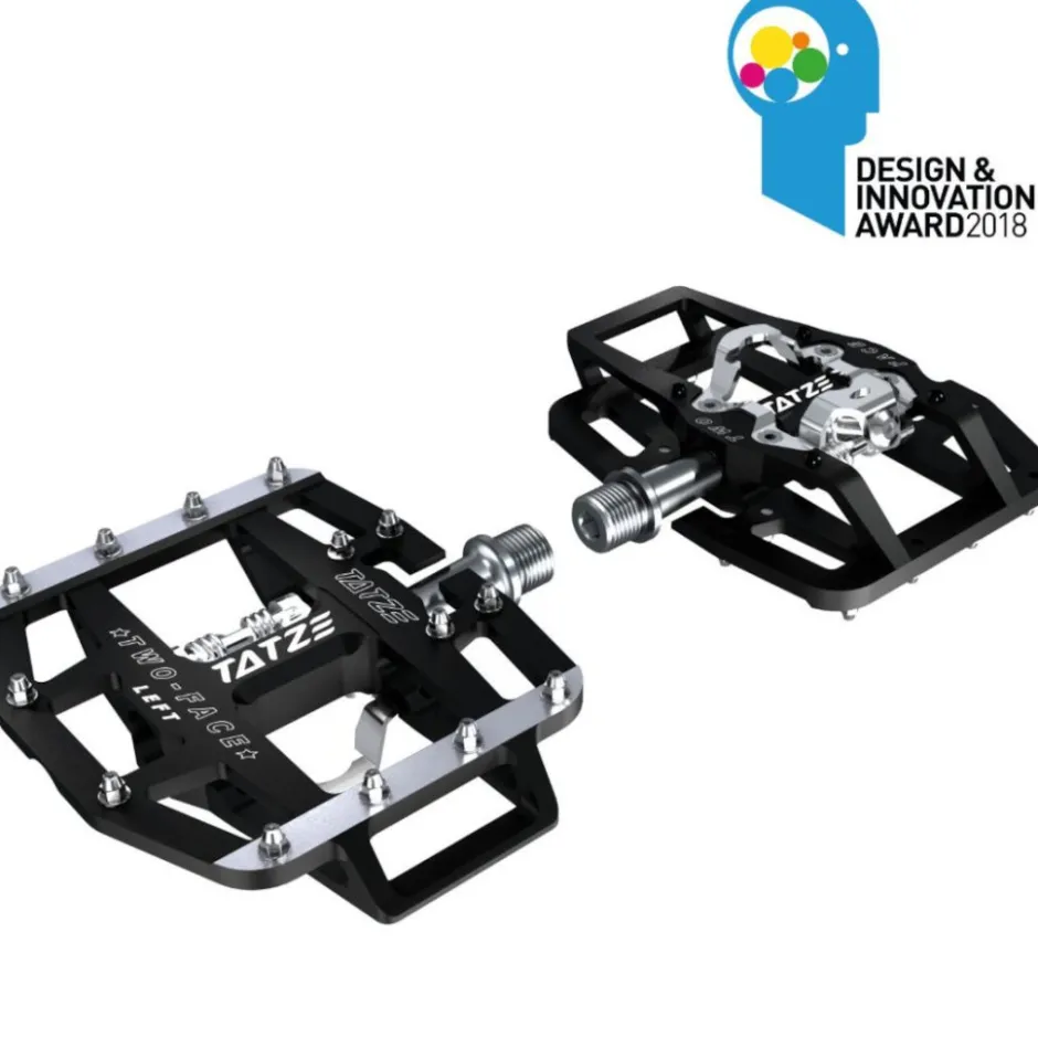 Klikpedalen|Combi Pedalen < Tatze TWO-FACE Hybridpedalen - zwart