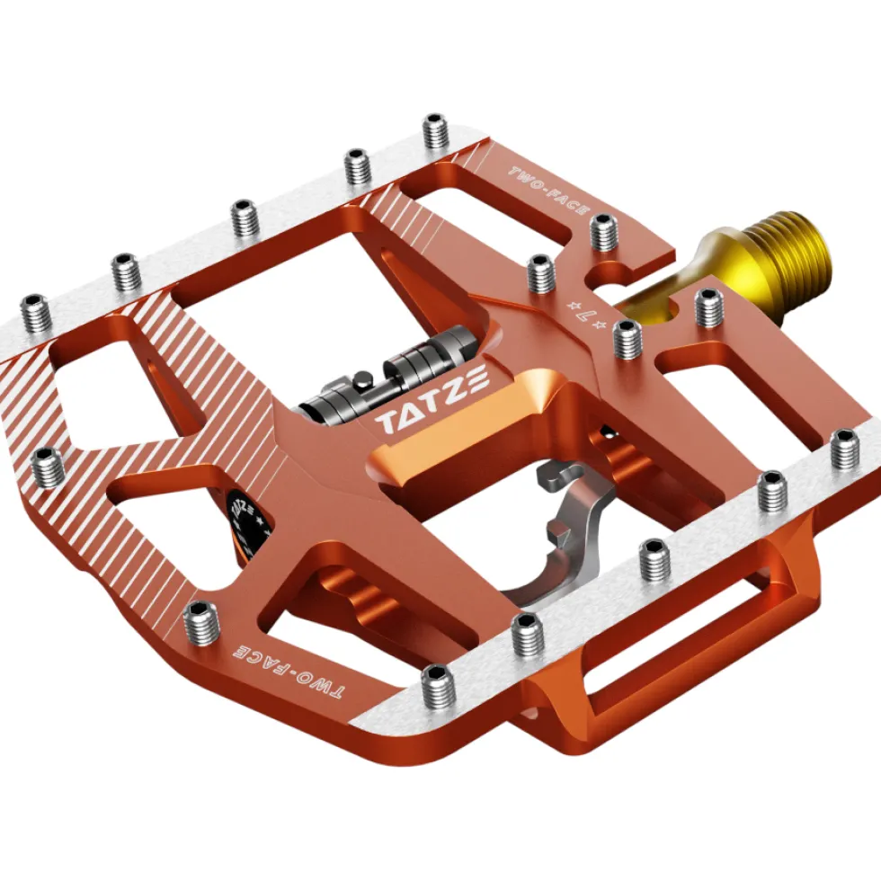 Tatze TWO-FACE² TI Combi-Pedalen - oranje