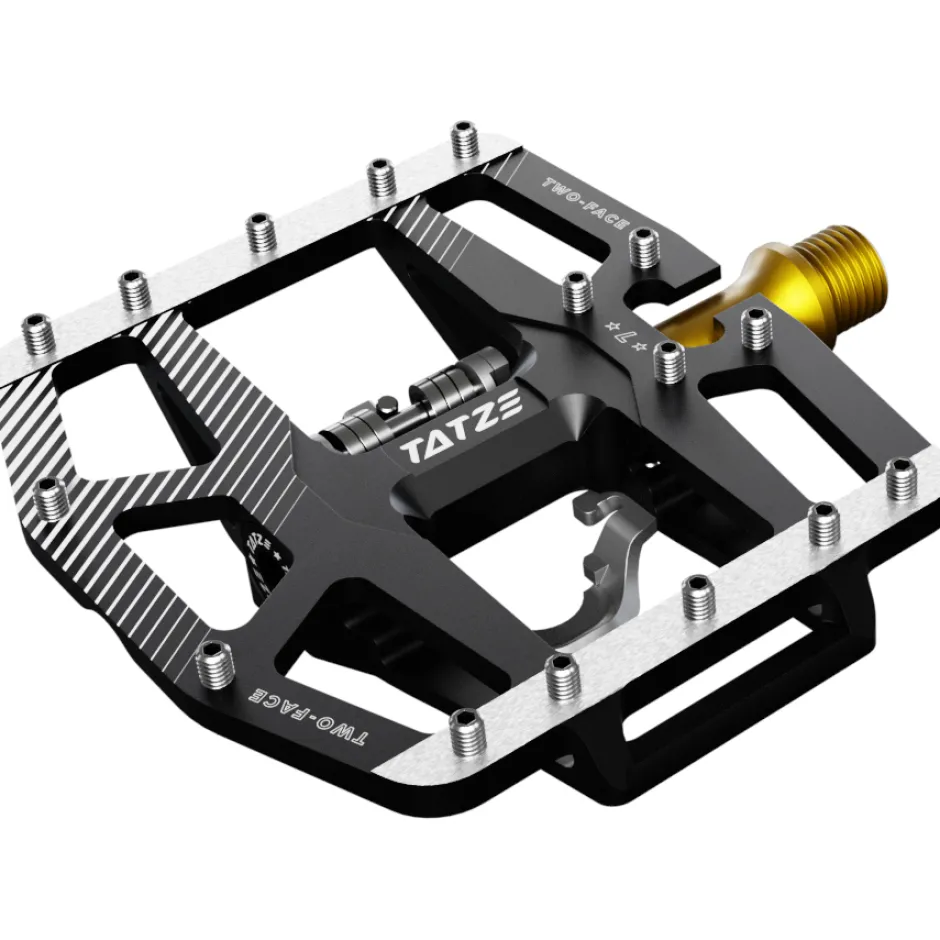 Klikpedalen|Combi Pedalen < Tatze TWO-FACE² TI Combi-Pedalen - zwart