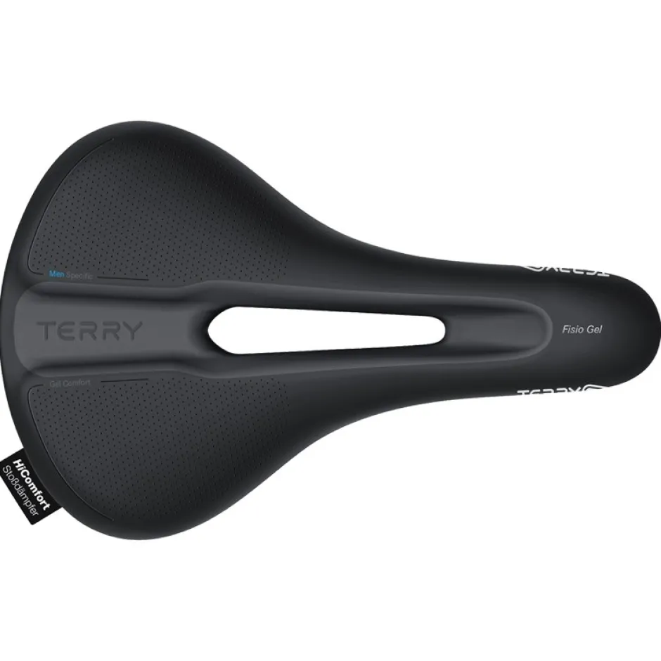 Zadels < Terry Fisio Flex Gel Max Men Touring Zadel - zwart