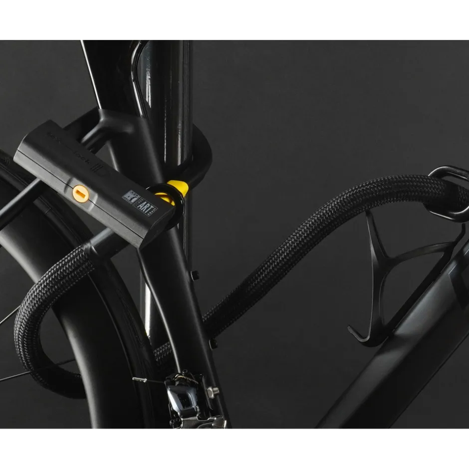 Beugelsloten < Texlock tex–lock eyelet incl. D-lock u-slot - 120cm - onyx black