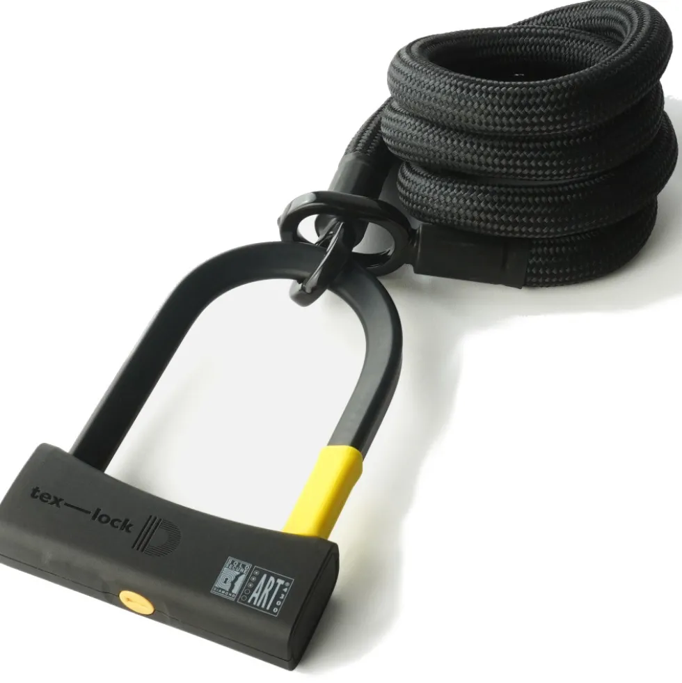 tex–lock eyelet incl. D-lock u-slot - 160cm - onyx black