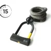tex–lock eyelet incl. D-lock u-slot - 160cm - electric grey