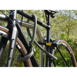 tex–lock eyelet incl. D-lock u-slot - 160cm - electric grey