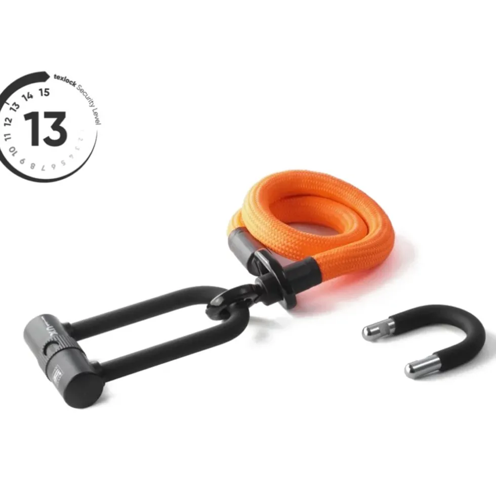 tex–lock eyelet incl. U/X-lock u-slot - 100cm - acid orange
