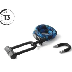 Beugelsloten < Texlock tex–lock eyelet incl. U/X-lock u-slot - 100cm - morpho blue