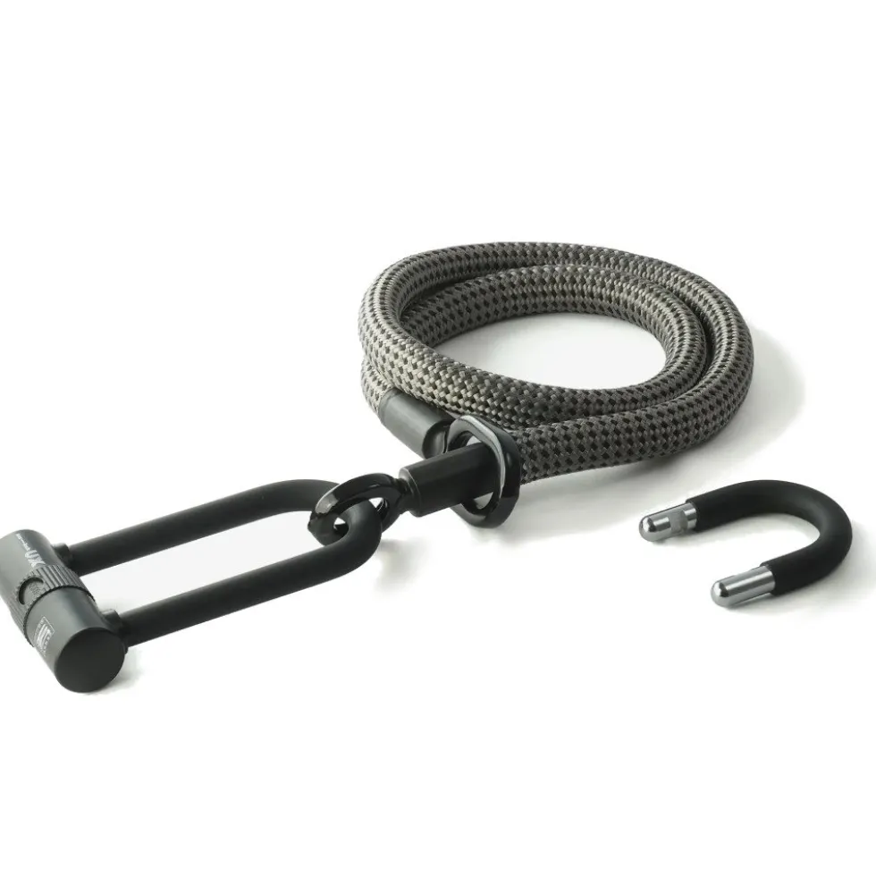 tex–lock eyelet incl. U/X-lock u-slot - 120cm - electric grey