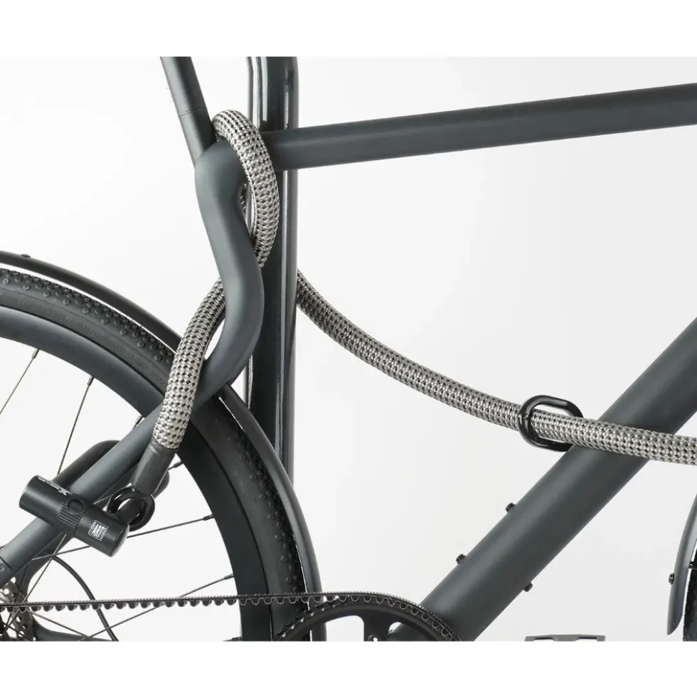 tex–lock eyelet incl. U/X-lock u-slot - 160cm - electric grey