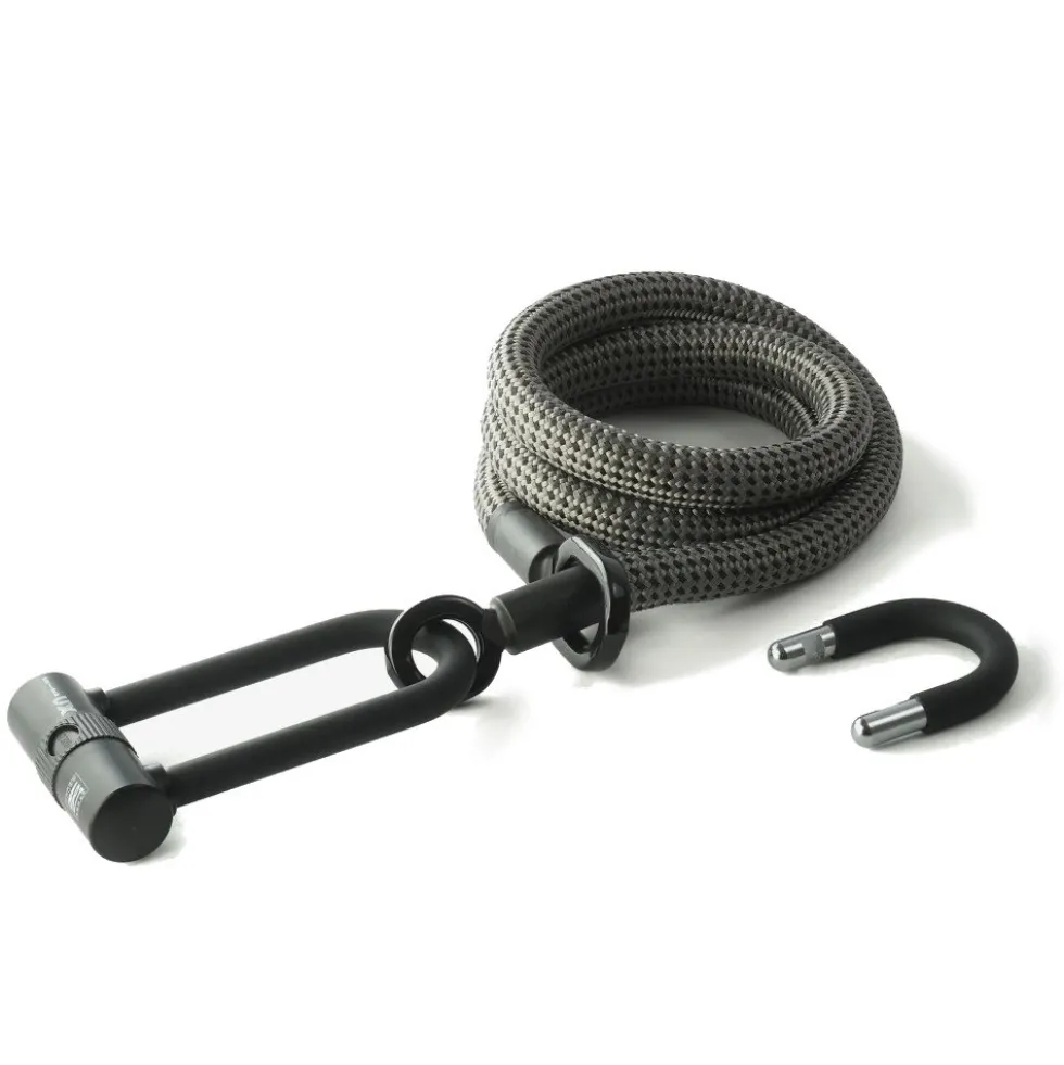 tex–lock eyelet incl. U/X-lock u-slot - 160cm - electric grey