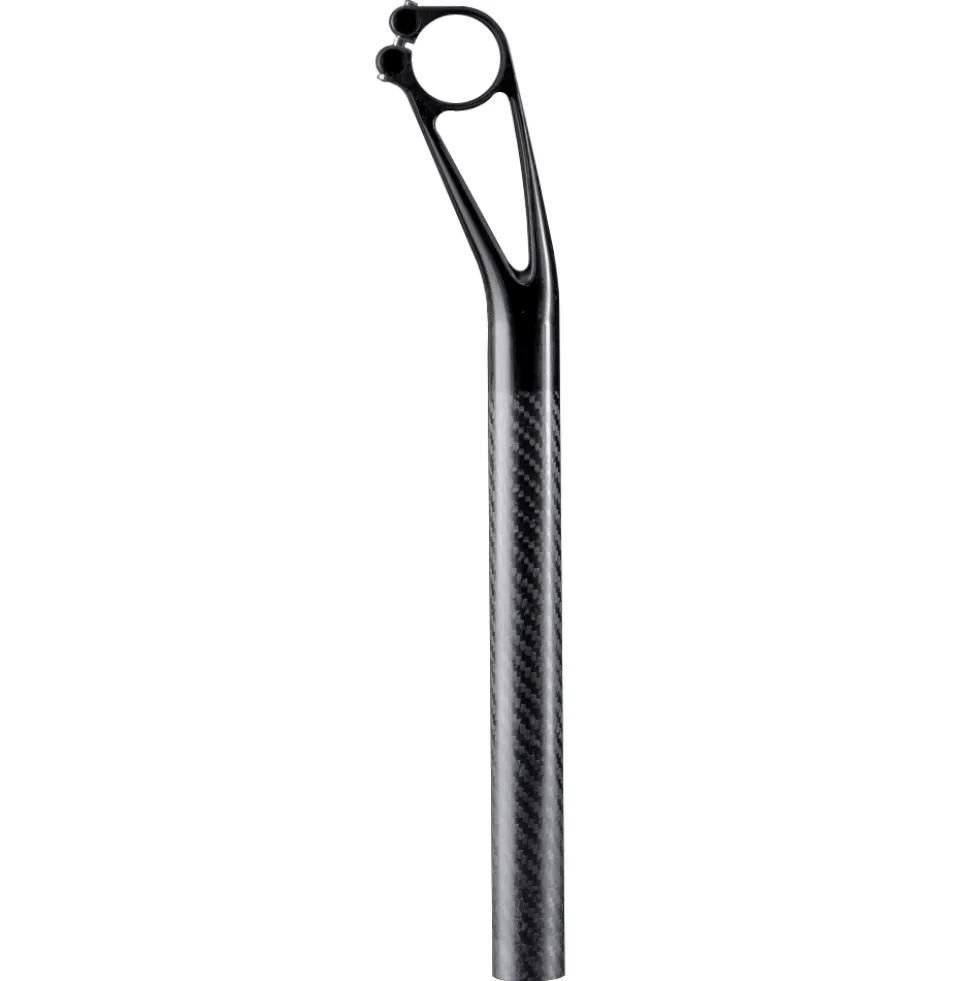 THM Mandibula 27.2 Seatpost - Natural Carbon - 350 mm