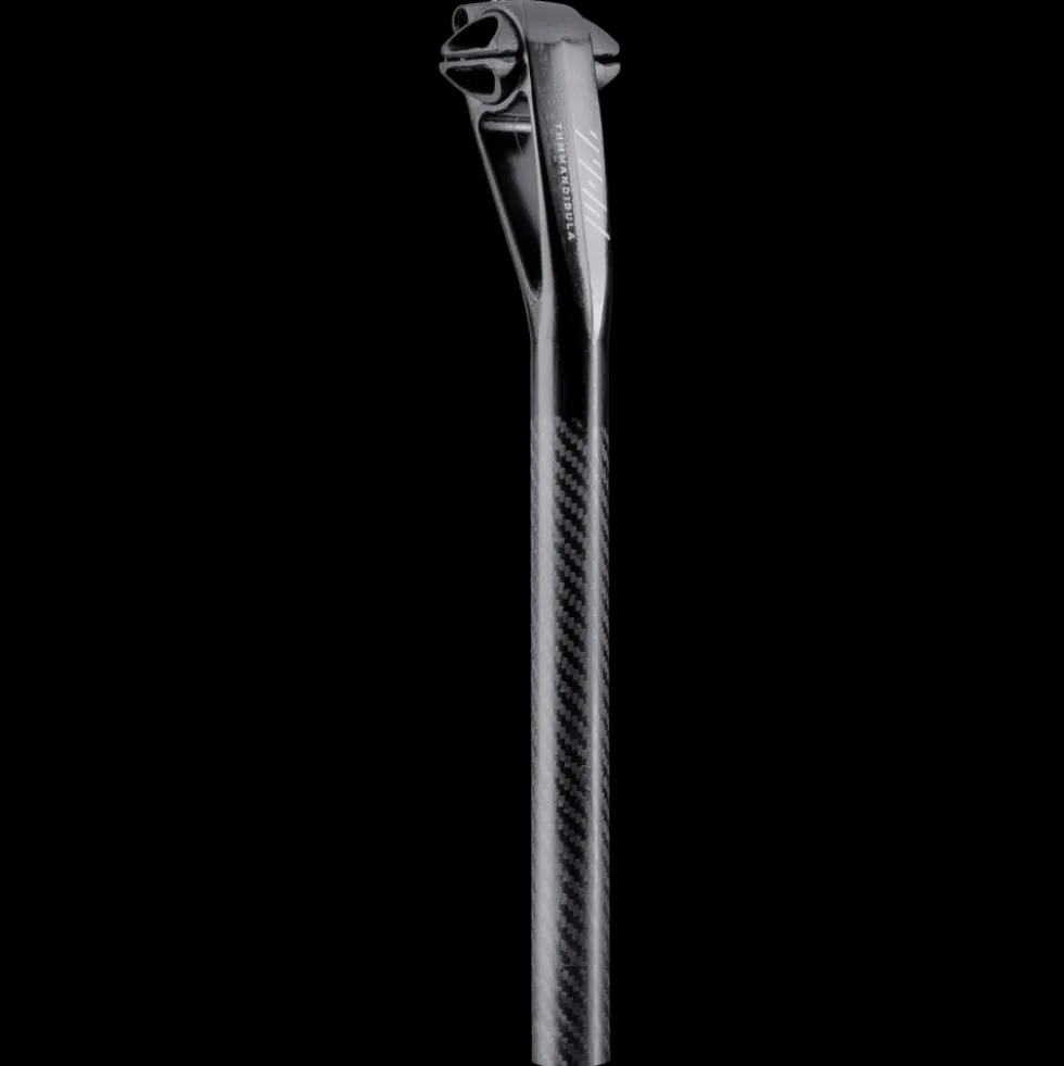 THM Mandibula 27.2 Seatpost - Natural Carbon - 350 mm