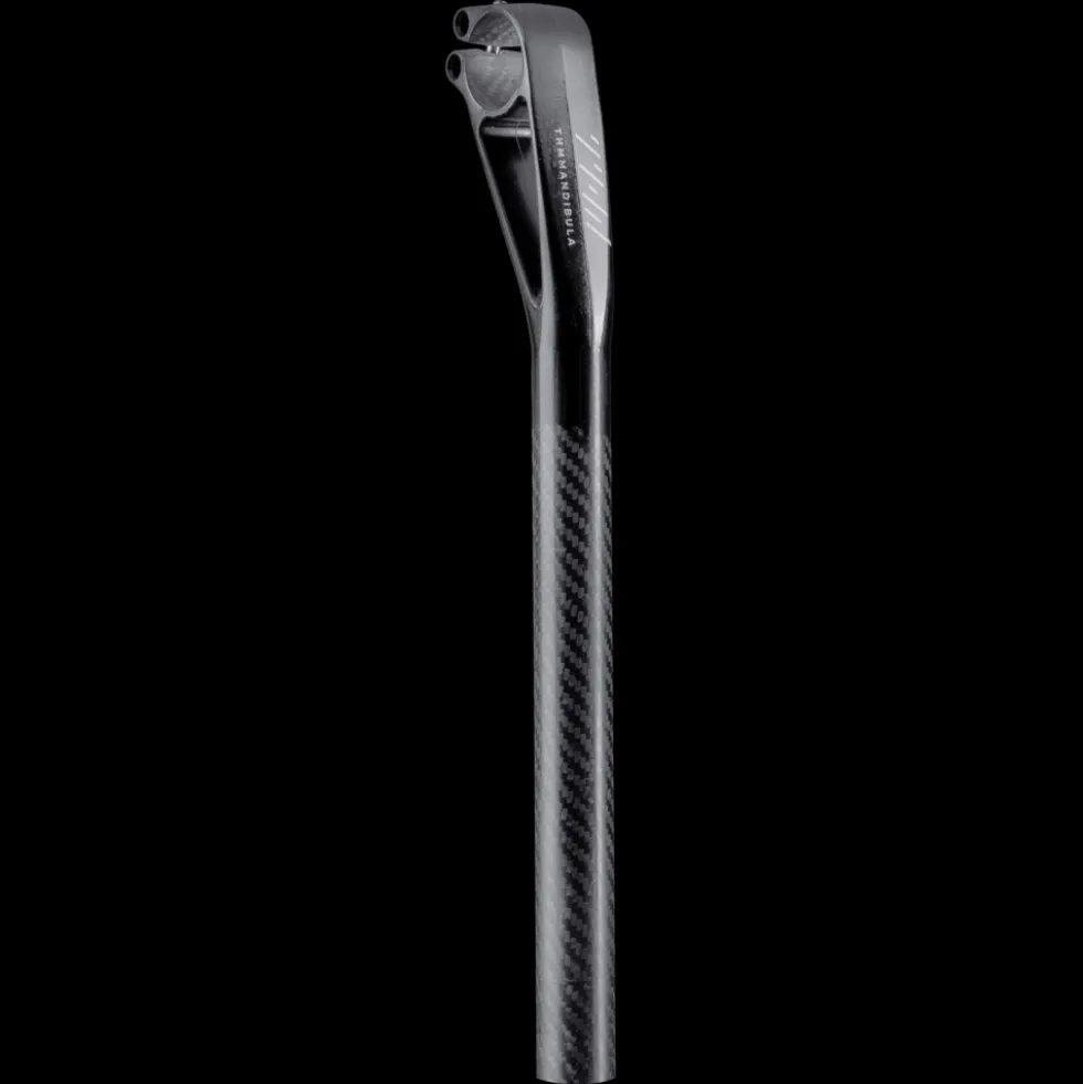 THM Mandibula 27.2 Seatpost - Natural Carbon - 350 mm