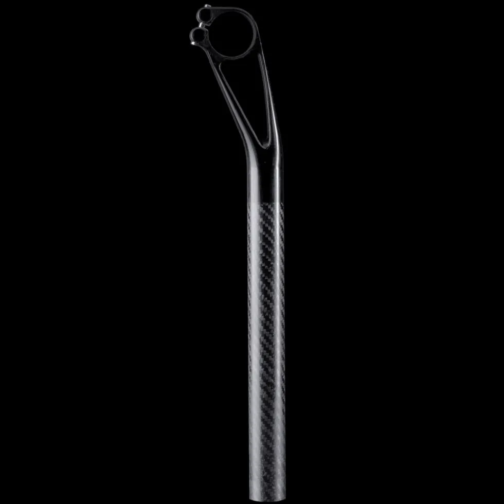 THM Mandibula 27.2 Seatpost - Natural Carbon - 350 mm